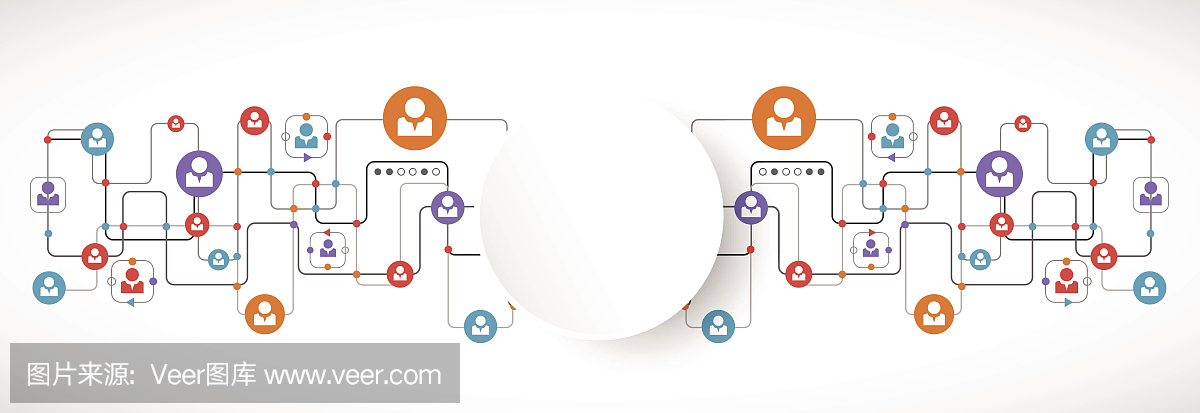 图示人与人之间的网络联系