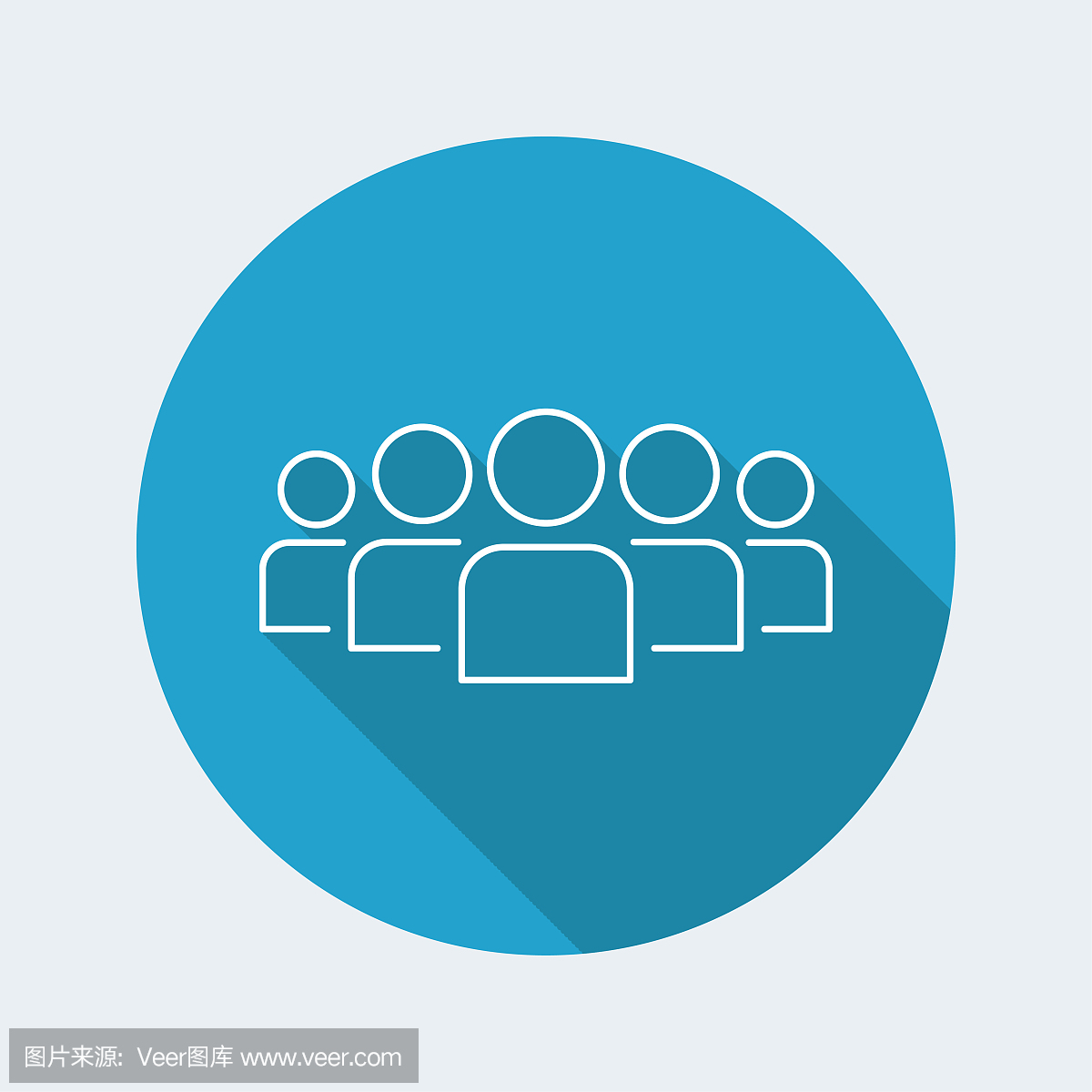 Community concept on lineal icon