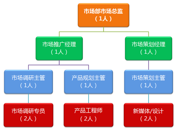 市场营销方案丨市场部主要职能及组织架构岗位说明书